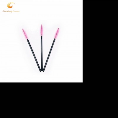 Disposable Bamboo Mascara Wands Black/pink Mascara Wand Tubes Brushes Custom Neutral Bulk Pear Shape 50pcs/bag Eco-friendly Soft